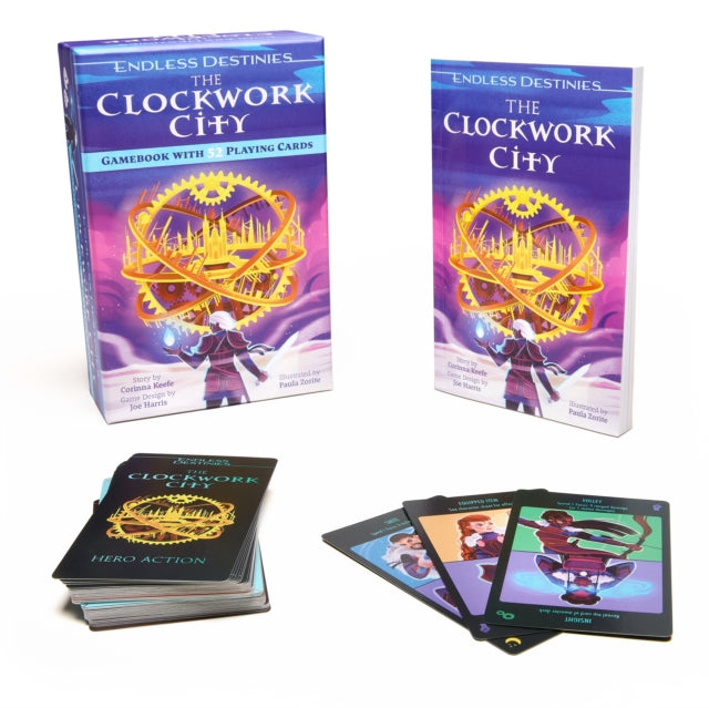 9781398823297-Endless Destinies: The Clockwork City : Interactive Book and Card Game