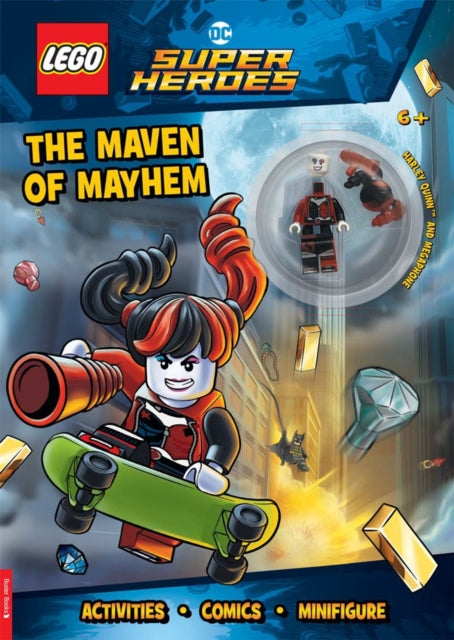 9781837250042-LEGOr DC Super HeroesT: Maven of Mayhem Activity Book (with Harley QuinnT LEGO minifigure and megaphone)