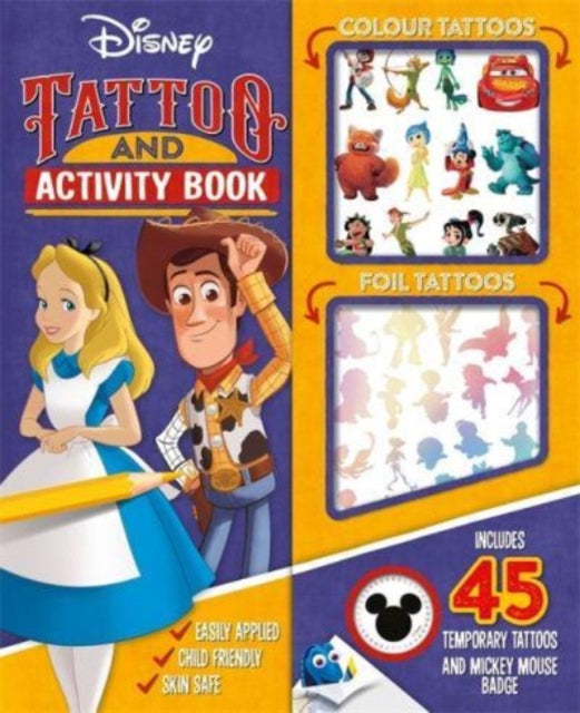 9781837713134-Disney: Tattoo and Activity Book