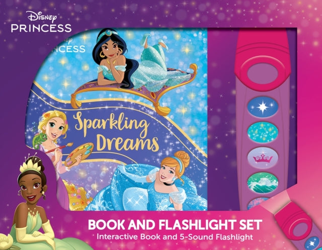 9798384603320, Disney Princess: Sparkling Dreams Book and 5-Sound Flashlight Set