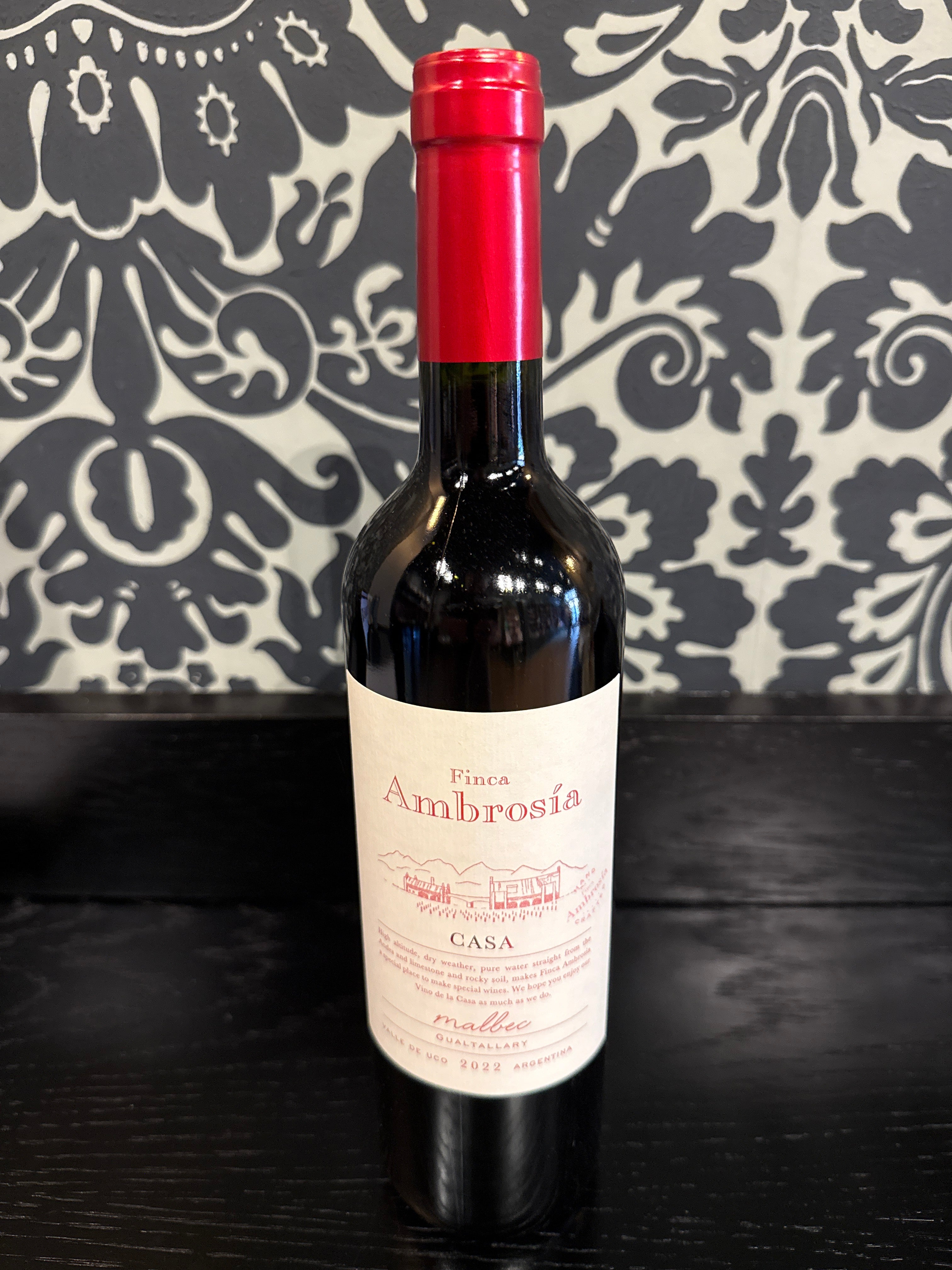 Bottle of Malbec, Casa Ambrosia
