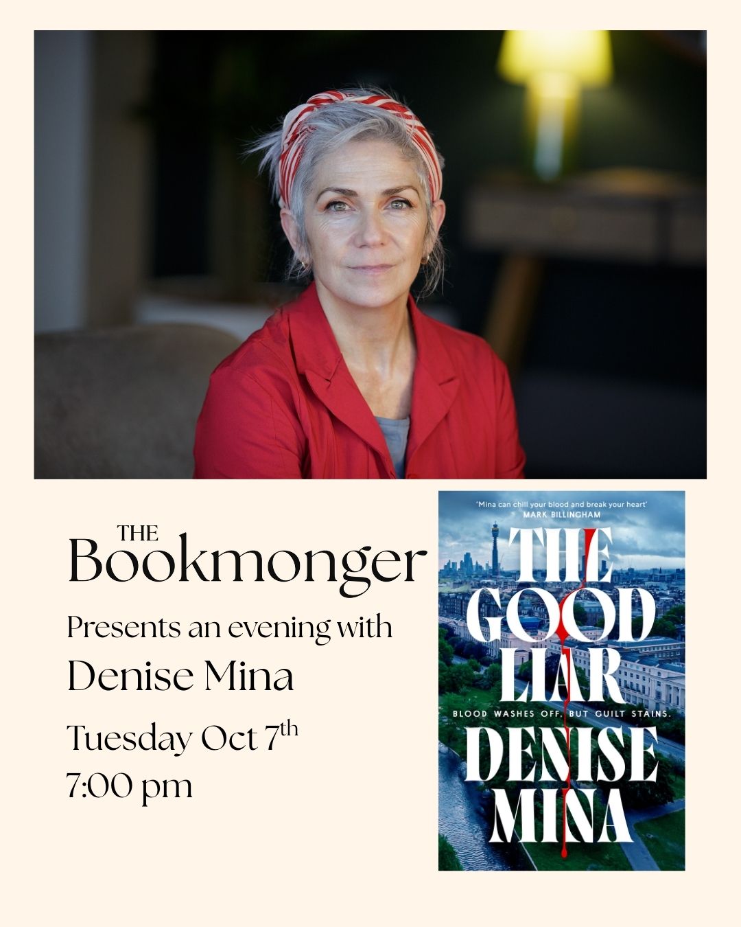 The Bookmonger Presents: An Evening with Denise Mina