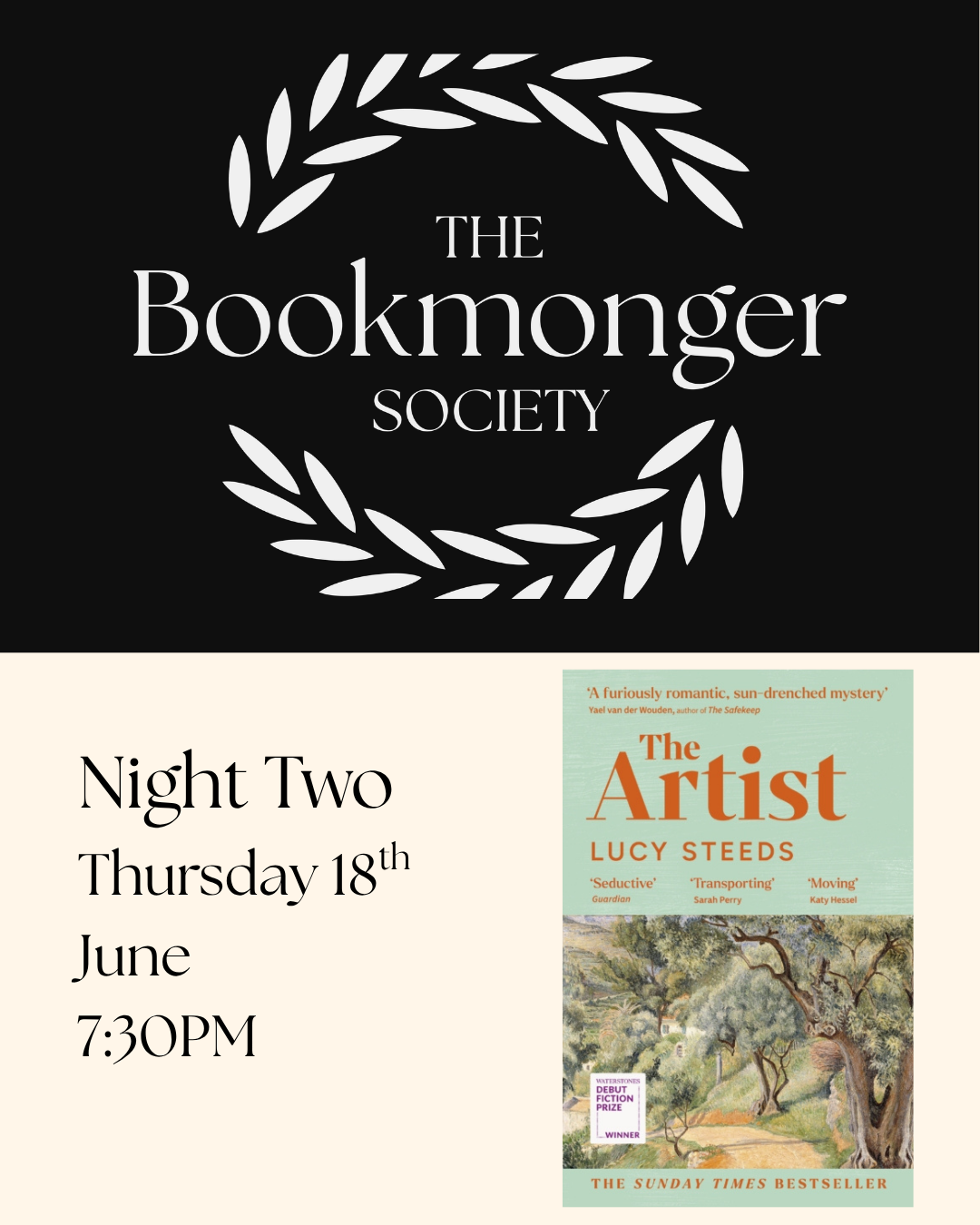 The Bookmonger Society June 18th: Night Two