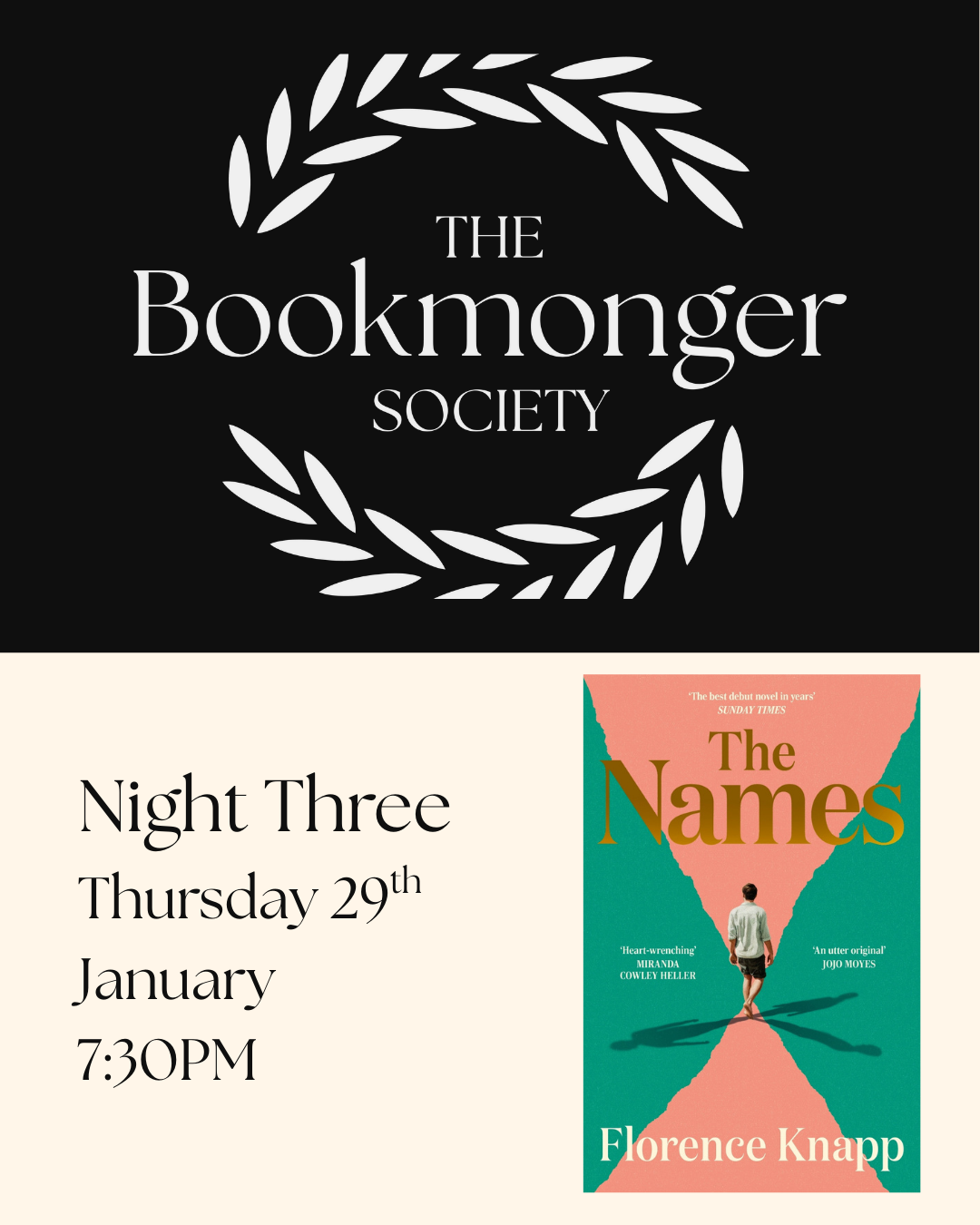 The Bookmonger Society January 29th: Night Three