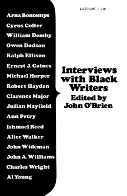 9780871402813, Interviews with Black Writers