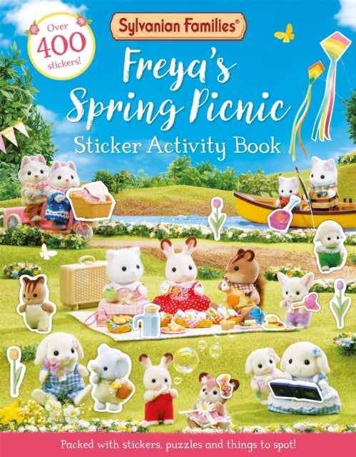 9781529093261-Sylvanian Families: Freya's Spring Picnic Sticker Activity Book : An official Sylvanian Families sticker activity book, with over 400 stickers!