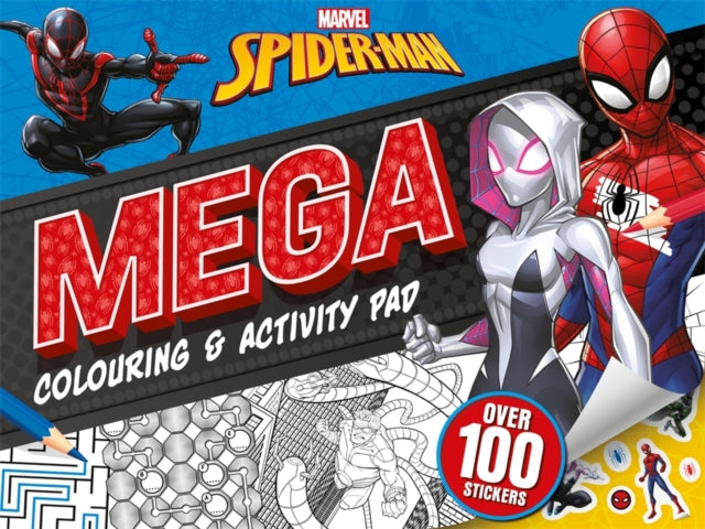 9781836500469-Marvel Spider-Man: Mega Colouring & Activity Pad