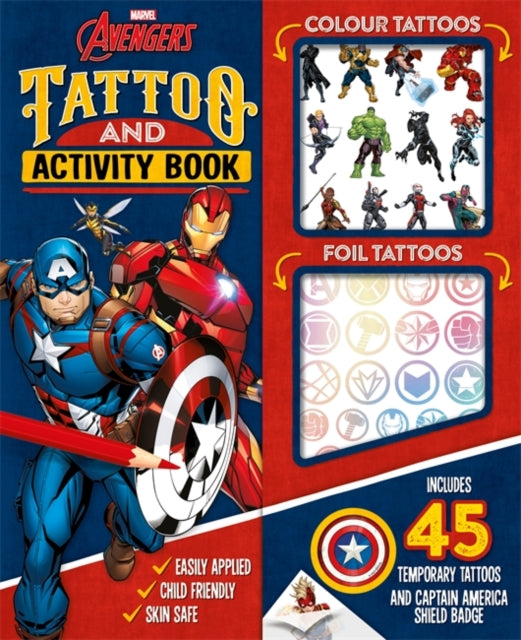 9781837713141-Marvel Avengers: Tattoo and Activity Book
