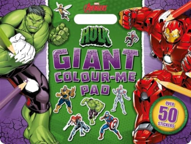 9781837951123-Marvel Avengers Hulk: Giant Colour-Me Pad