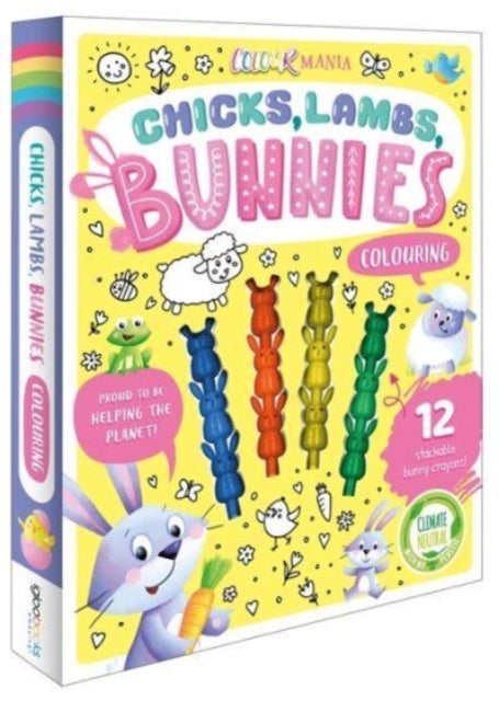 9781837956685-Chicks, Lambs, Bunnies Colouring