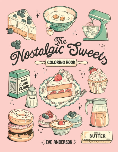 9798890033727, The Nostalgic Sweets Coloring Book