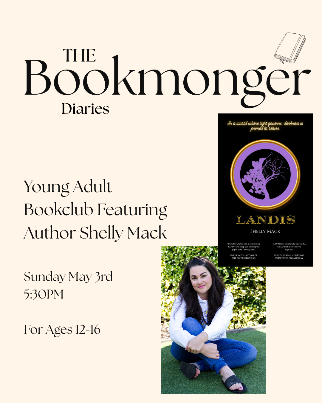 May Bookmonger Diaries (YA Bookclub) Featuring Author Shelly Mack