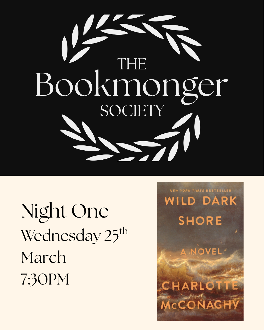 The Bookmonger Society March 25th: Night One