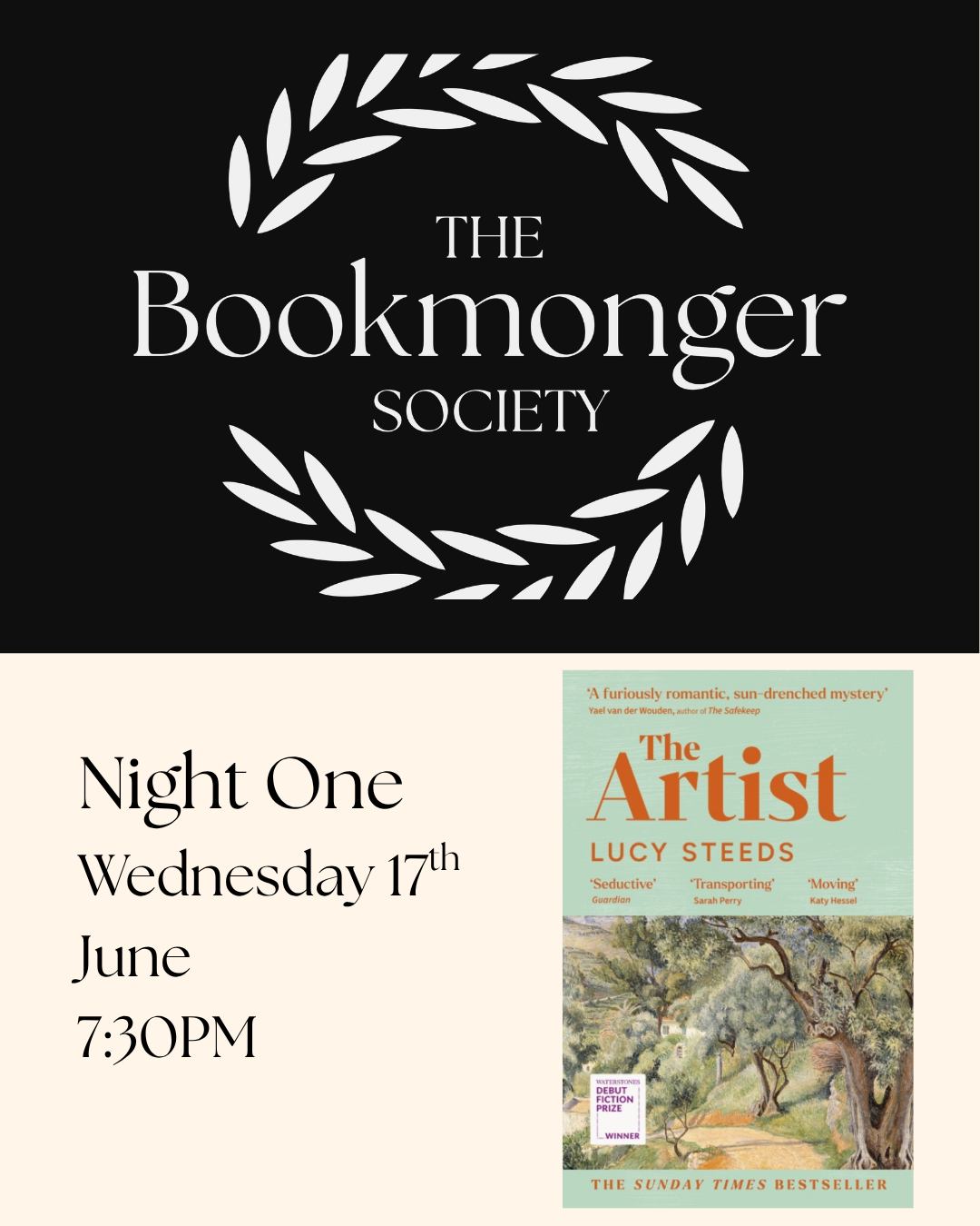 The Bookmonger Society June 17th: Night One