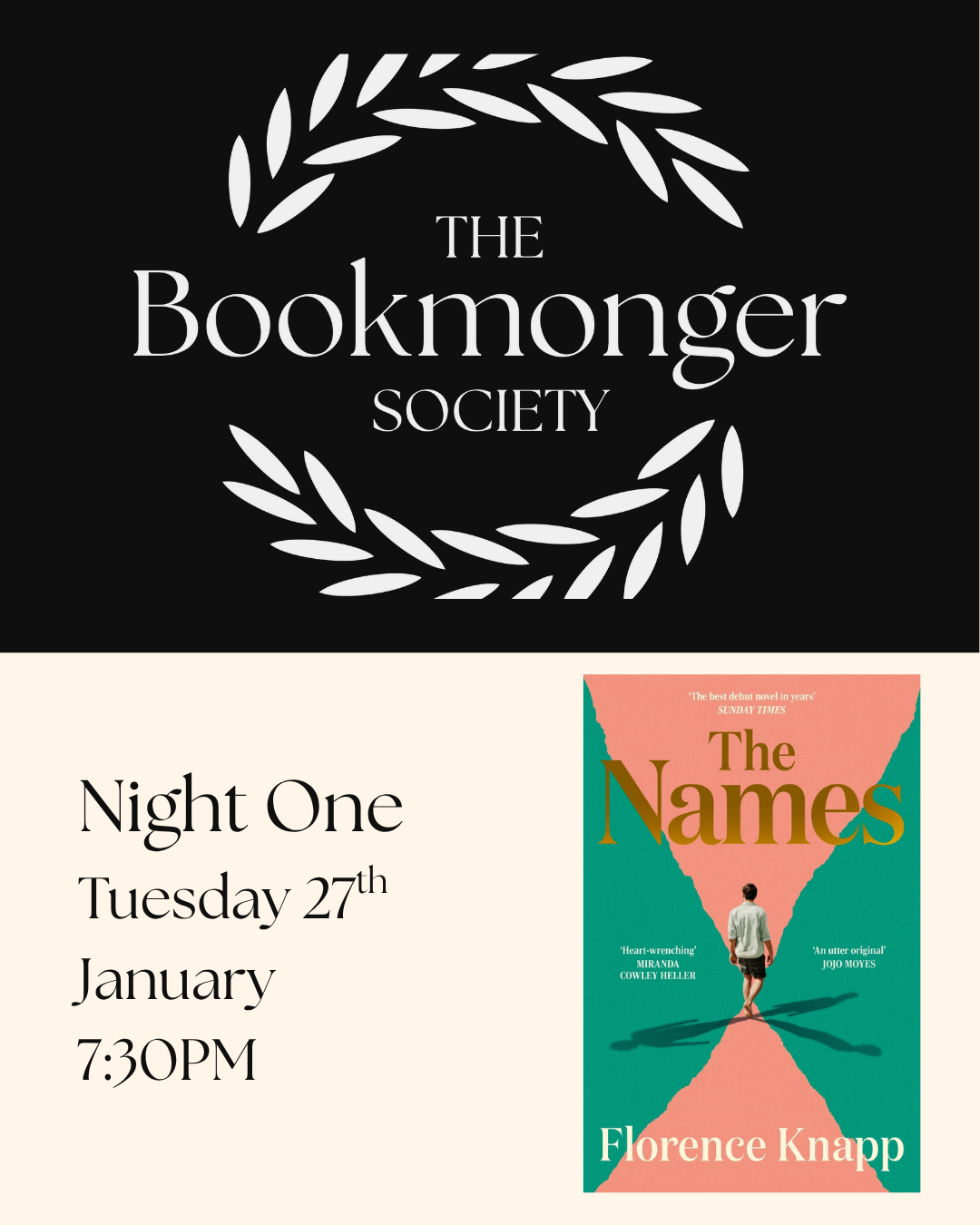 The Bookmonger Society January 27th: Night One