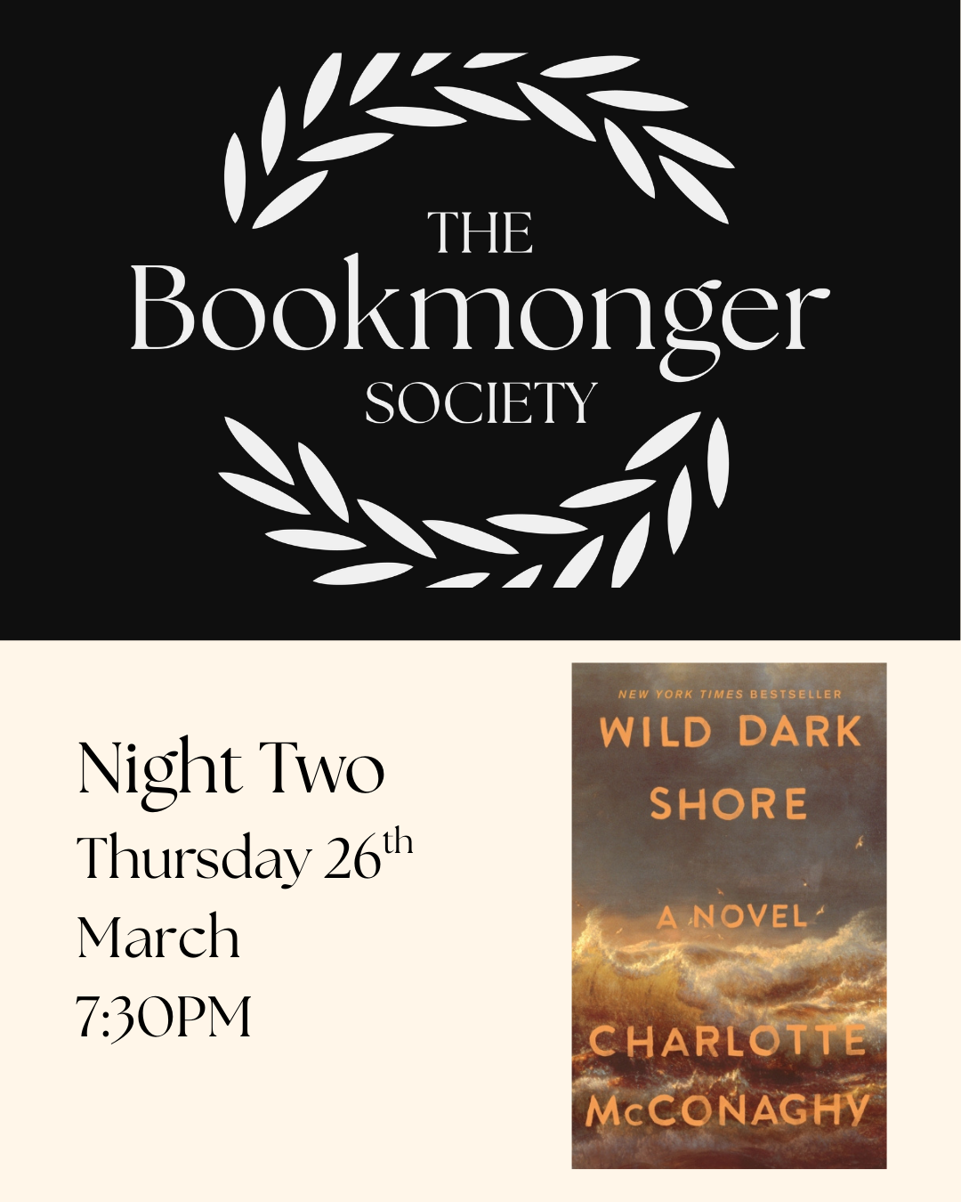 The Bookmonger Society March 26th: Night Two